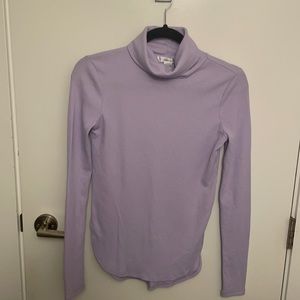 Purple turtle neck long sleeve